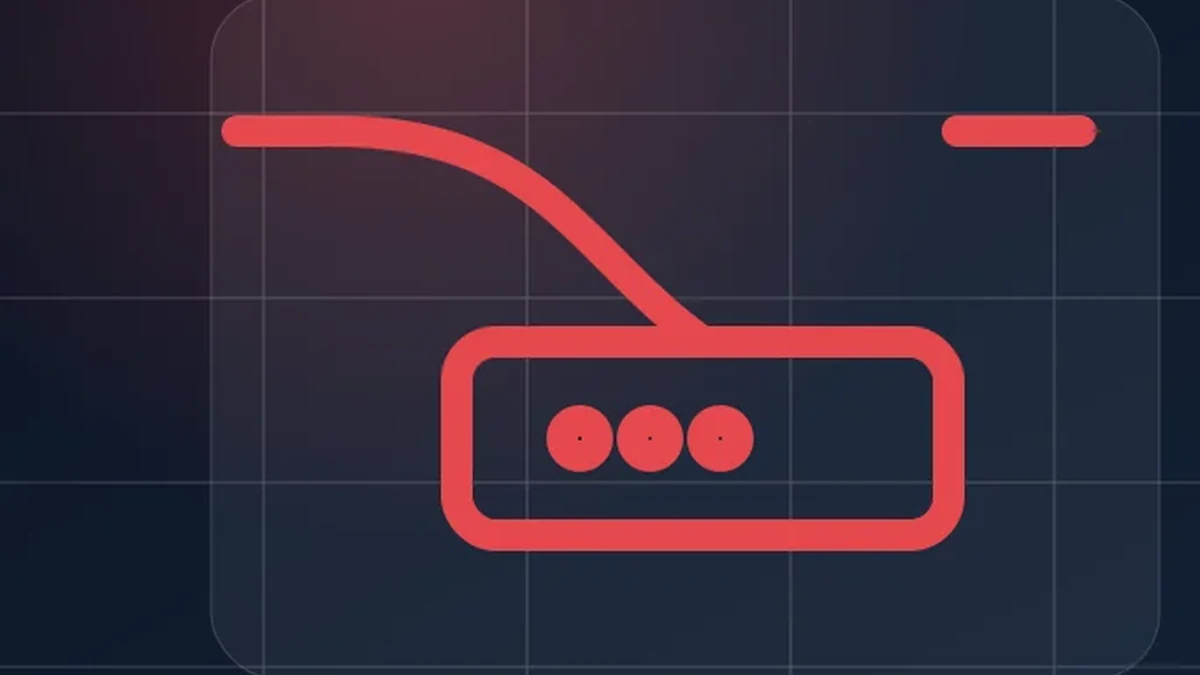Router de fibra con indicador LOS rojo