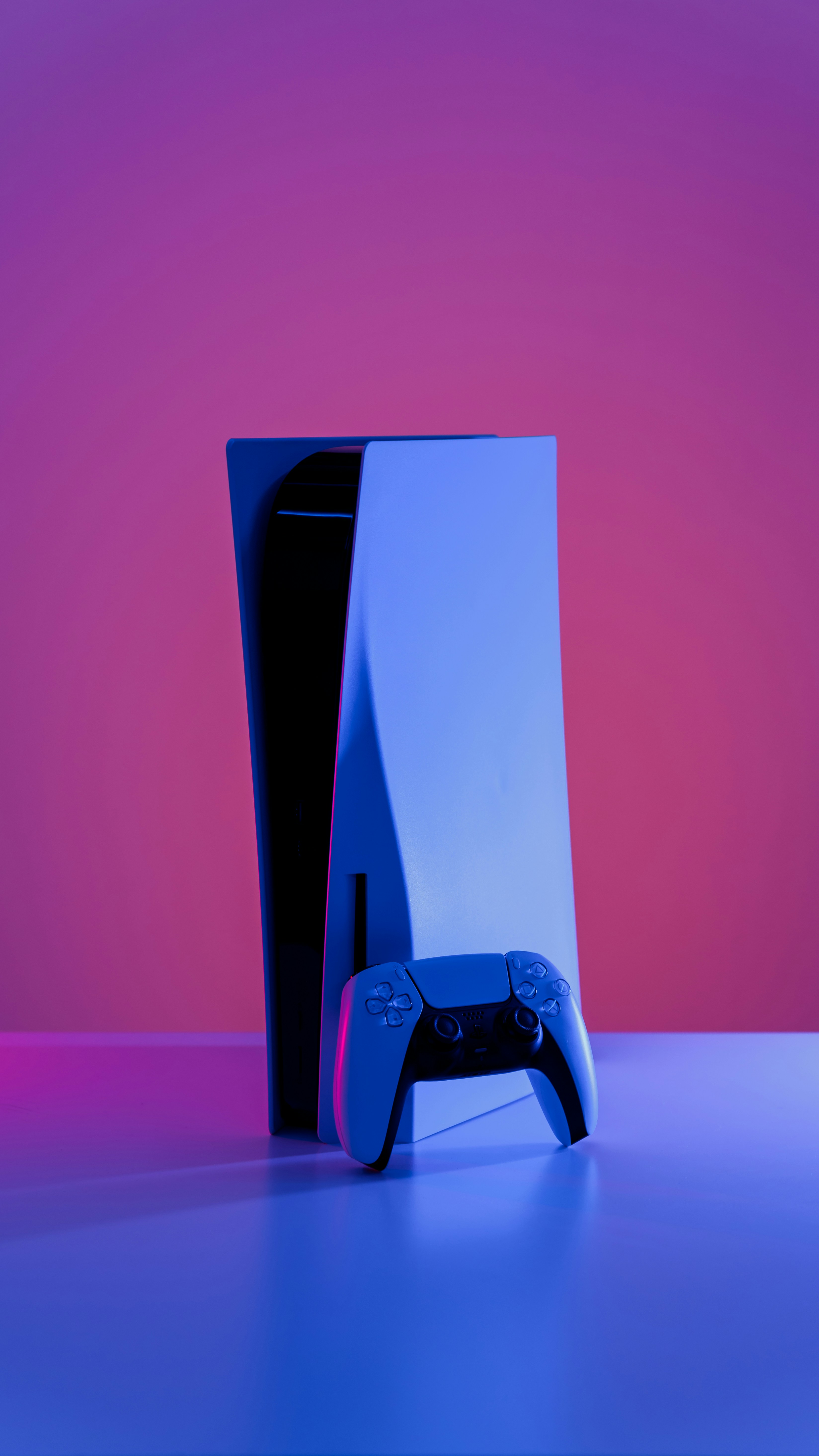 Consola PlayStation 5 iluminada